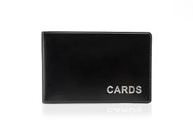 Визитница на 24 визитки Faetano, иск.кожа, черная