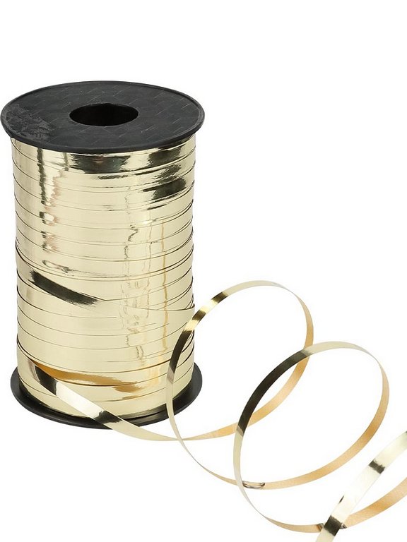 Лента упаковочная золотистая 5мм х 250м