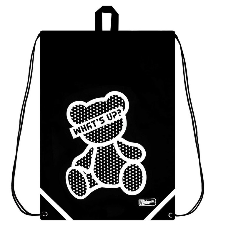 Сумка для обуви для девочки 48*36 см Феникс+ "Серебряный мишка"