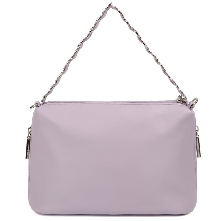 Сумка женская Palio 26х17х10 см, нат. кожа, лиловый