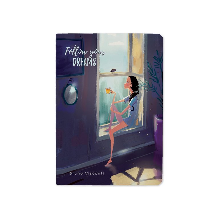Тетрадь 32 лист кл. А6 на сшивке "TEA TIME. FOLLOW YOUR DREAMS"