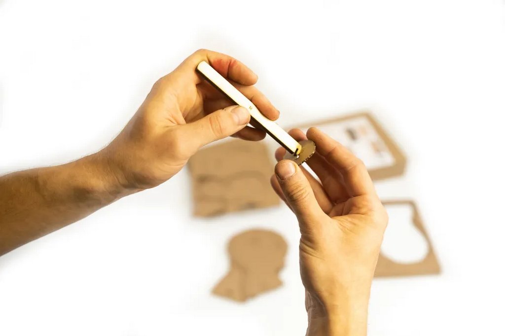 Сборная модель из гофрокартона "Череп" h=19см, 95 дет., 6+, 5cult