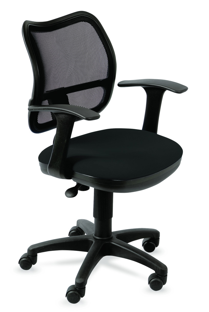 Кресло оператора CH-797AXSN (спинка-черная сетка, сиденье-черная ткань) до 120 кг