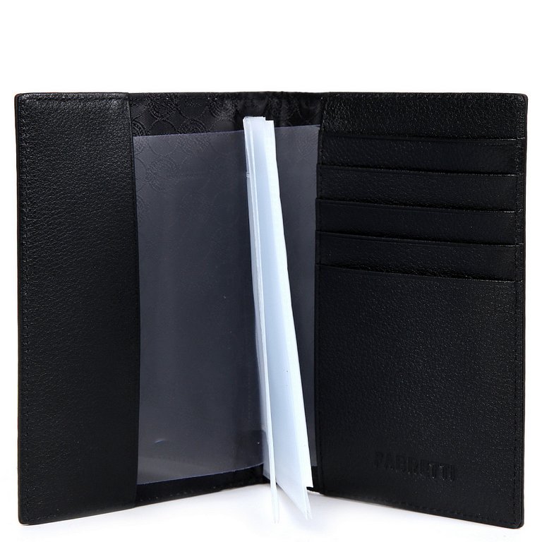 Обложка для документов FABRETTI женская, нат. кожа, 1 0*13,5*1,5см, серебряный