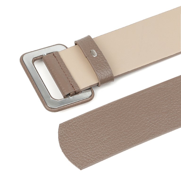 Ремень FABRETTI женский, натуральная кожа, размер 120, бежевый