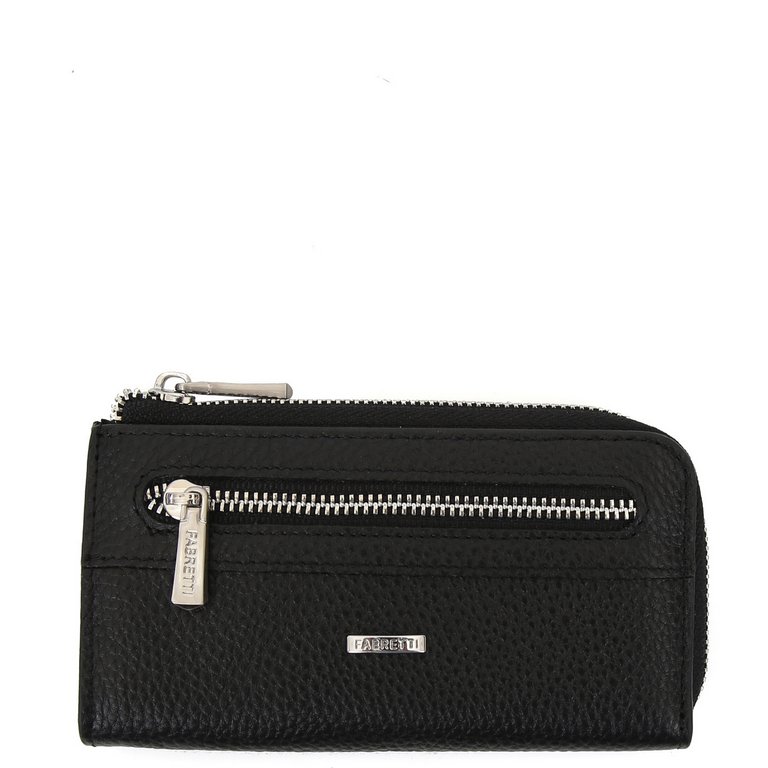 Футляр для ключей FABRETTI нат. кожа, 13х7х2 см, черный