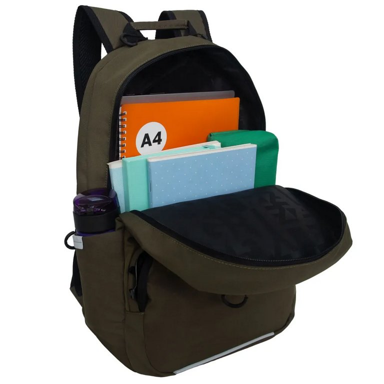 Рюкзак молодежный мужской Grizzly 42*29*13,5 см., хаки