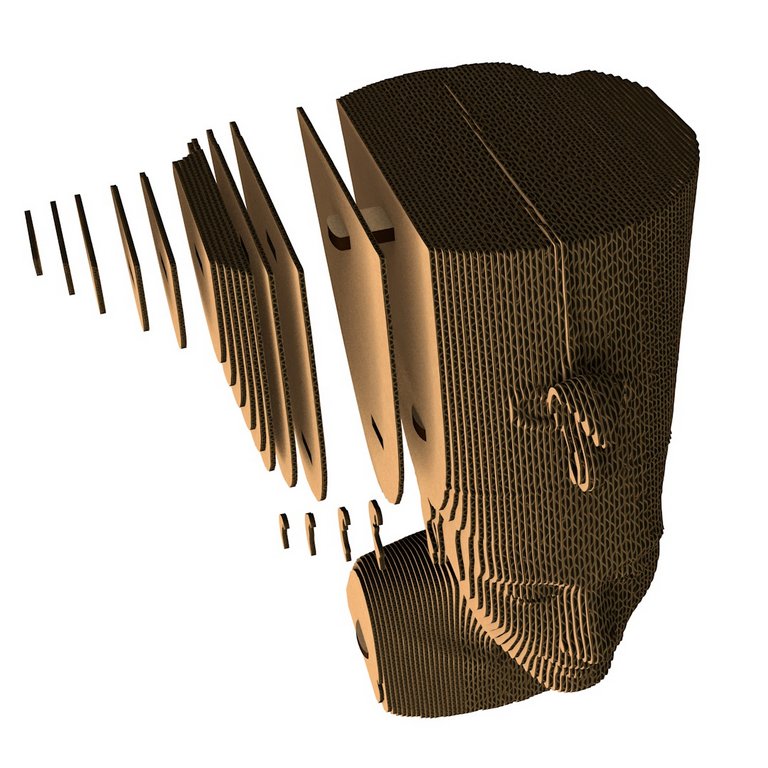 Сборная модель из гофрокартона "Нефертити" h=18см, 112 дет., 6+, 5cult