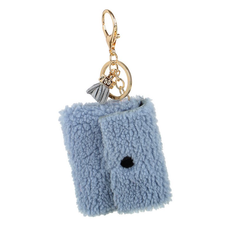 Брелок кошелек для мелочи 7*9 см, (плюш) ассорти