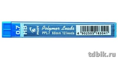 Стержни для мех. кар. 0.7 мм НВ 12шт Pilot