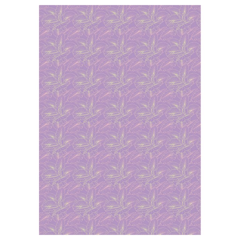 Бумага упаковочная 70*100см  в рулоне (ассорти) "Grace twigs" MESHU