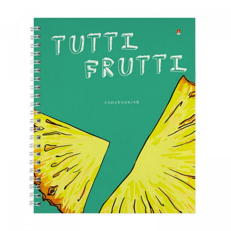 Тетрадь 48 лист кл. А5 на гребне "FRESH&FRUITY" 5 ВИДОВ