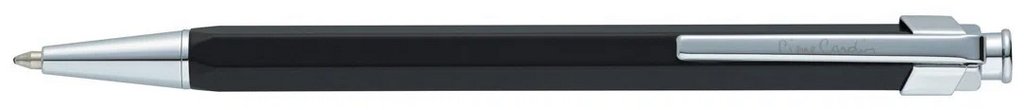 Ручка шариковая Pierre Cardin "Prizma" корпус черный/хром, синяя 0,7мм (латунь/лак)