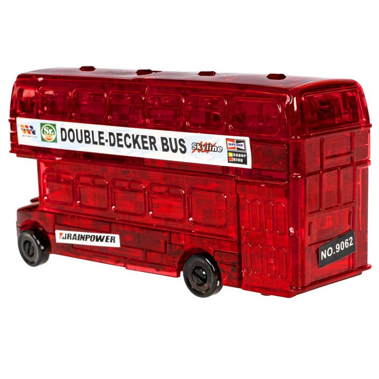 Пазл 3D кристаллический 54 дет. "Автобус" 8+ Bondibon