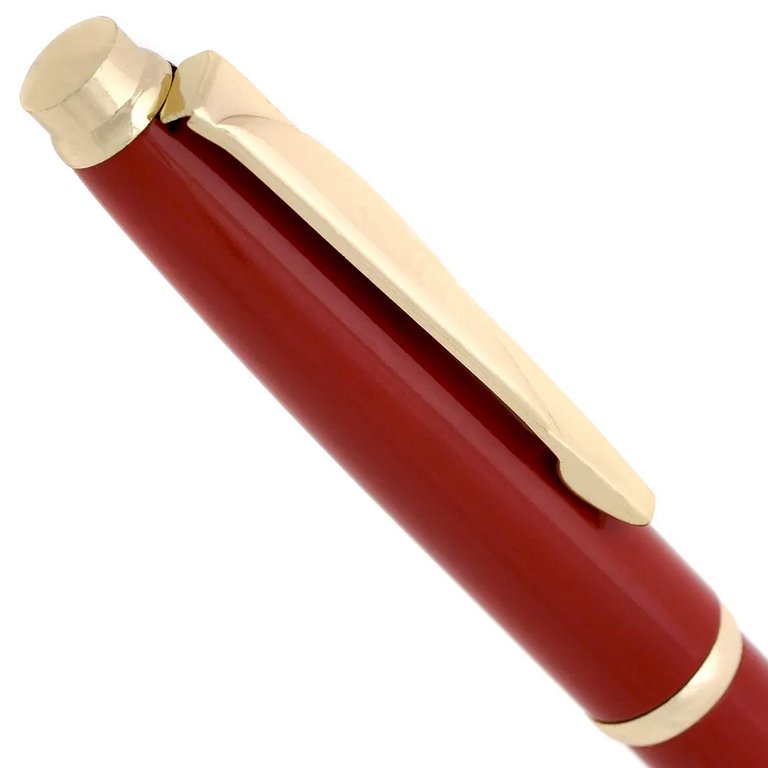 Ручка шариковая Flair "Momento" подар.футл. корпус красный мет. синяя 0,7мм (стерж.116мм)