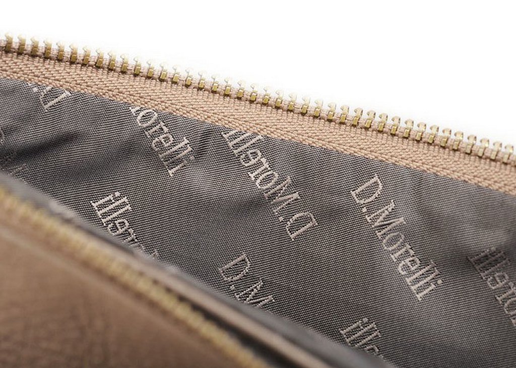 Сумка женская-клатч  D.Morelli , нат. кожа, фл.капучино