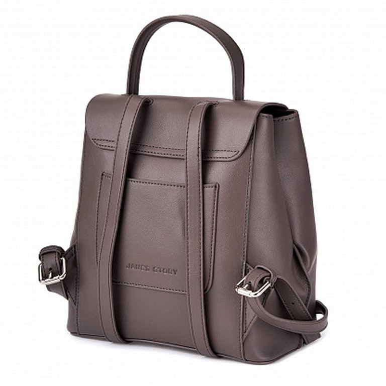 Рюкзак женский Jane's Story 22х24х13см, нат. кожа, коричневый