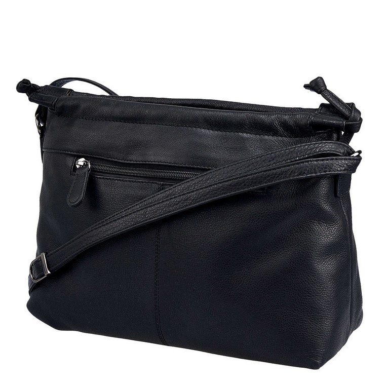 Сумка женская Dr.Koffer 28х20х12см см, нат.кожа черная