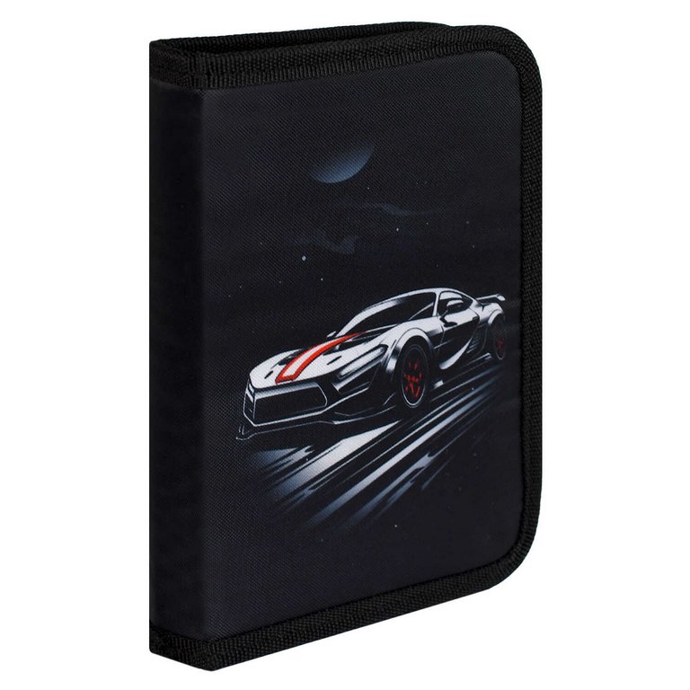 Пенал 1 отд. 1 откид. планка для мальчика Феникс+ "Болид" 13.3x20x3.5 см, ткань