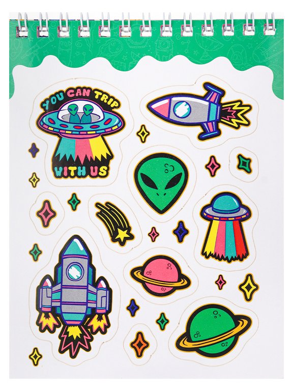 Набор наклеек 150 шт "Мой космос" 16л., А6, MILAND