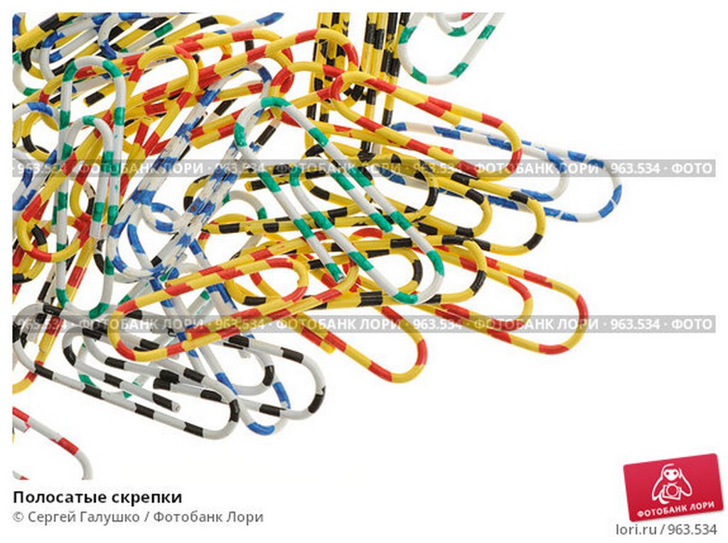 Скрепки 28 мм 100 шт/уп цветные "Зебра" Lamark