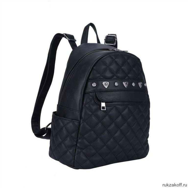 Рюкзак молодежный женский OrsOro иск. кожа, 31*26*13см, черный