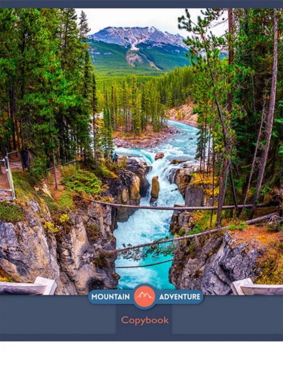 Тетрадь 80 лист кл. А5 на скрепке "Чарующие пейзажи" Prof-Press