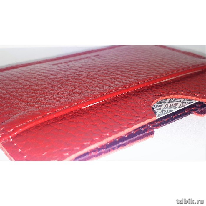 Картхолдер D.Morelli "Монтана" нат.кожа, цв. красный