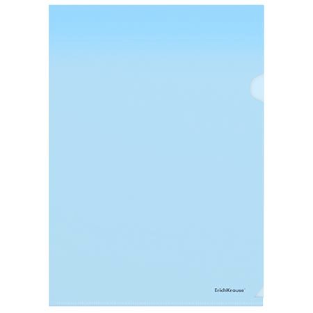 Папка-уголок A4 пластик 0,16 мм Erich Krause "Glossy Classic" синяя