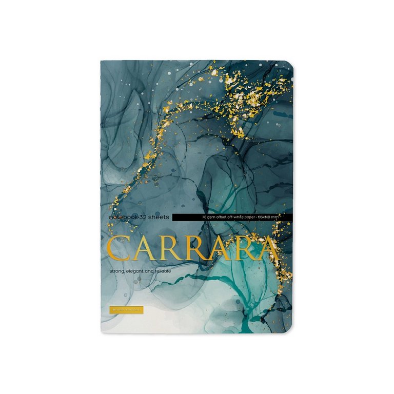 Тетрадь 32 лист лин. А6 на сшивке "Carrara.Bright"