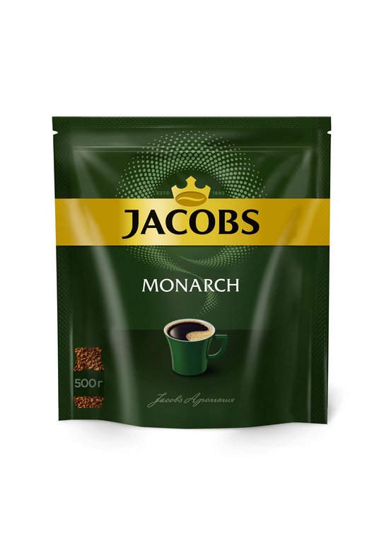 Кофе растворимый Монарх/Jacobs Monarch в мяг. упак. 500гр сублимированный