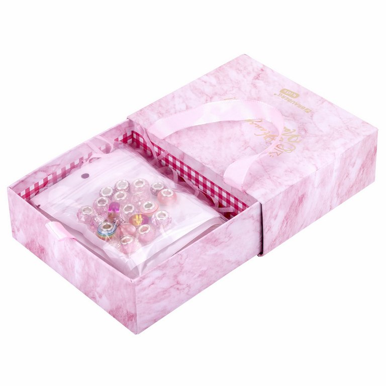 Набор для изготовления украшений (браслеты, подвески) 66 элементов "Розовый сапфир" 3+ BRAUBERG