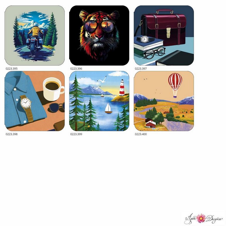 Открытка-малышка   (ассорти) мужская  (94675/76/77/78/79/80)