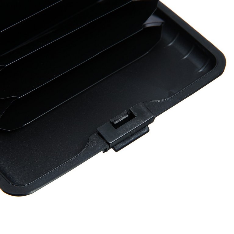 Визитница металл/ пластик 11*7,5*2см серебристый