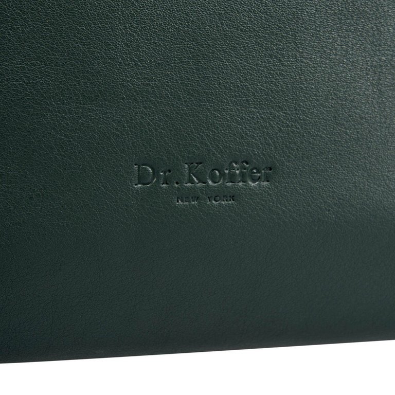 Сумка женская Dr.Koffer 28х20х12см см, нат.кожа зеленая