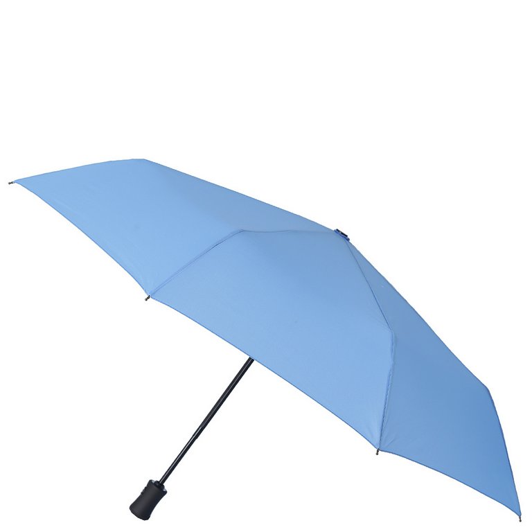 Зонт женский автомат Fabretti, 3 сложения, эпонж, голубой