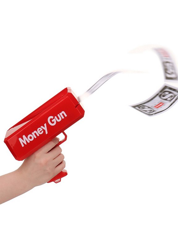 Пистолет для купюр механический (100 купюр в комплекте) 17*19см красный