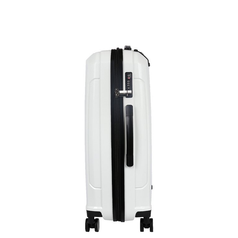 Чемодан 4-х колесный FABRETTI 100% полипропилен, 47X70X24см, белый