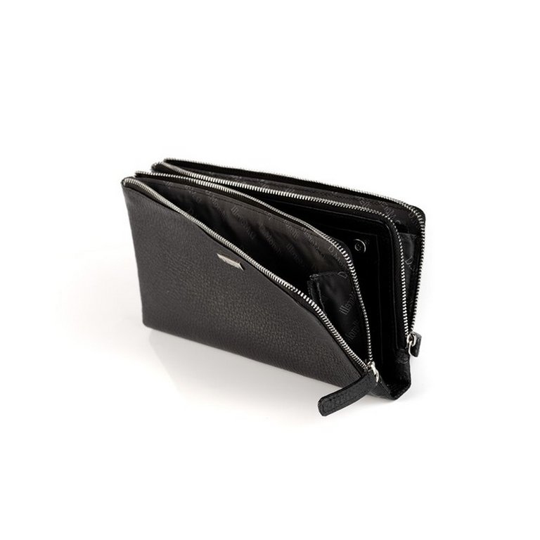 Сумка-органайзер Faetano "TEXAS" нат. кожа, черная