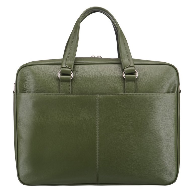 Сумка мужская Dr.Koffer 38*28*9 см, нат. кожа, на плечевом ремне, зеленая