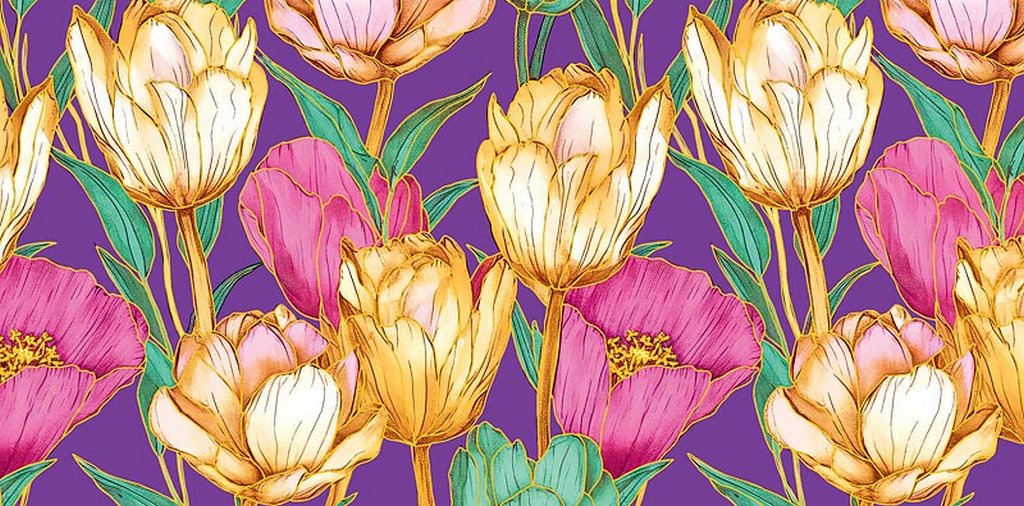 Конверт (для денег) без надписи (цветы)