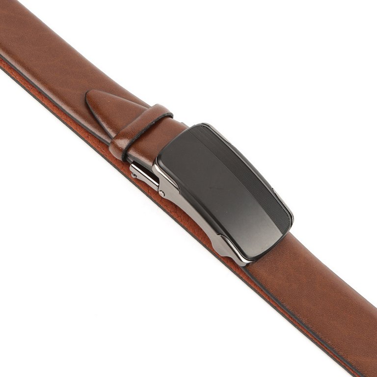 Ремень FABRETTI мужской, натуральная кожа, размер 120, коньячный