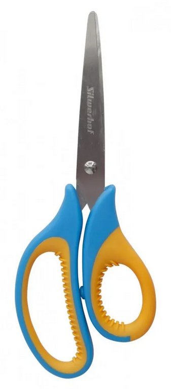 Ножницы 190 мм пластмас. эргоном. рукоятка с резиновыми вставками Silwerhof Mode