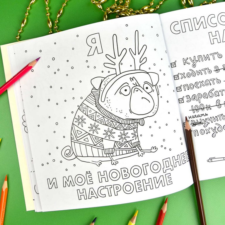 Антистресс Раскраска "Хороший был год (нет)" 16л Феникс+