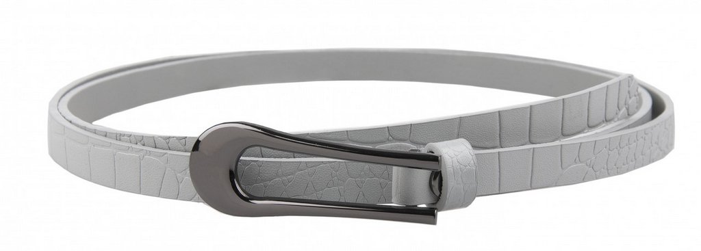 Ремень Alliance нат. кожа,  ширина 12мм, светло-серый