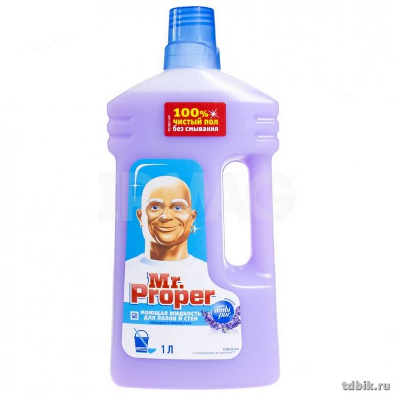 Средство для мытья полов Mr. Proper, 1000 мл "Лаванда"