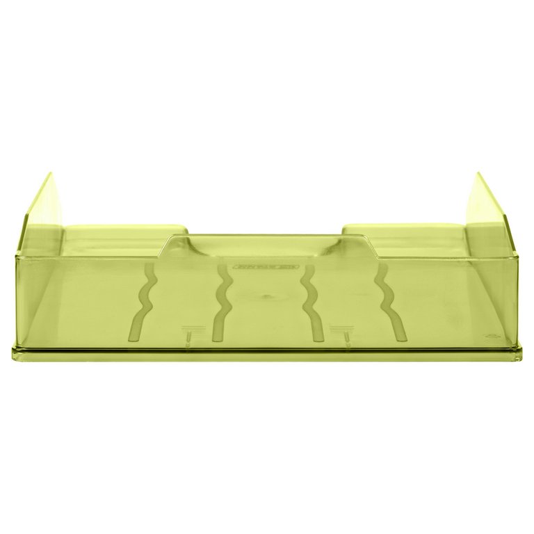 Лоток горизонтальный Стамм Эксперт тонированный, лайм