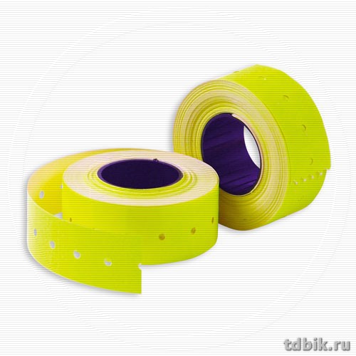 Лента для э/пистолетов цвет желтый 21,5*12 прямоуг. (700 эт)