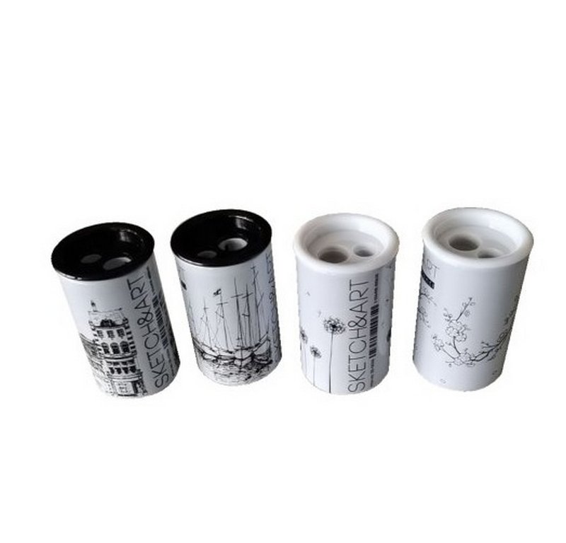 Точилка с контейнером два отверстия металлическая "SKETCH&ART"