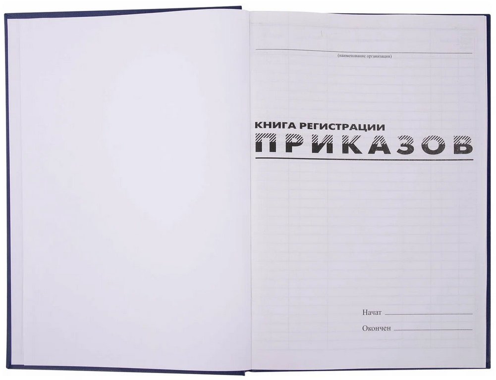 Журнал регистрации приказов, 96л.,А4 офсет, обложка бумвинил